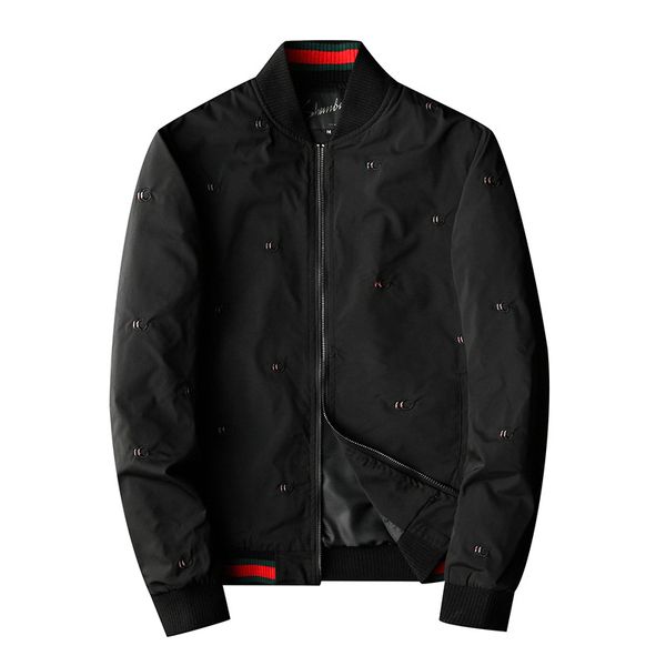 

popular logo fashion quality jacket, Black;brown