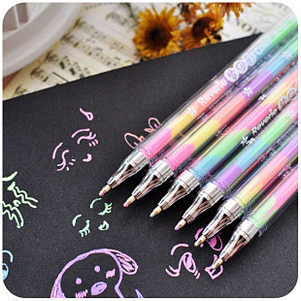 

watercolor gel pen highlighters water chalk pen 0.8mm for albums diary scrapbooking painting, Black;red