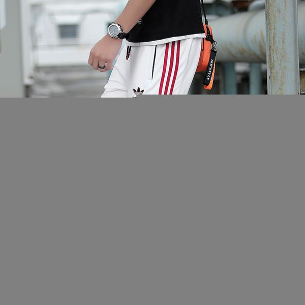 

new arrival mens casual sweatpants with letters autumn track pants for men fashion pants drawstring long pant 2 color s-2xl wholesale, Black