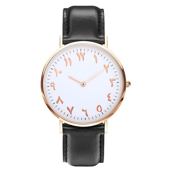 

Fashion Simple Unisex Watch Casual Ladies Leather Strap Watches Quartz Women Men Wristwatches Clock Montre Feminino