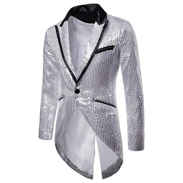 

fashion mens tuxedo suits mens outerwears with breasted mens sequins blazers, White;black