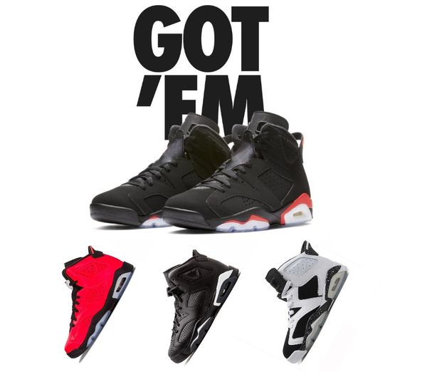 

New 6 6 ba ketball hoe air men women white infrared wheat unc tinker hatfield oero marron flint carmine retro black cat j6 neaker