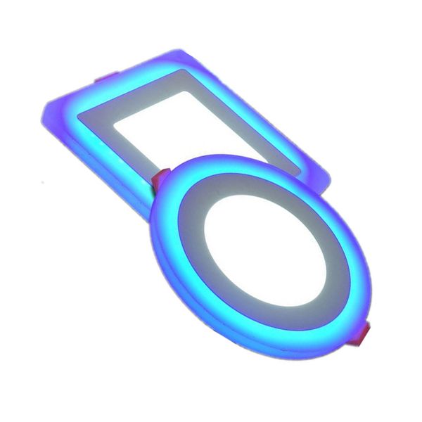 

круглый / площади rgb led panel огни + control 6w / 9w / 16w / 24вт встраиваемый светодиодный потолочные панели света ac85-265v rgb панель l