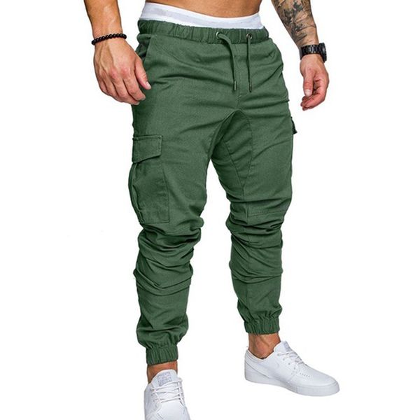 

zogaa men's sport pant joggers hip hop jogging fitness pants casual trousers sweatpants m-3xl 6 colors men pants outwear, Black