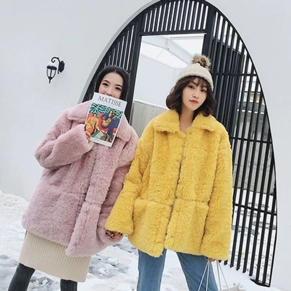 

2018 new style high-end fashion women faux fur coat c35, Black