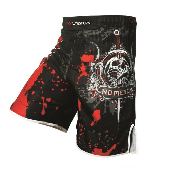 

2019 pro mma fight short муай тай удар gel кейдж брюки санда wear спортивное открытый одежда бокс спортивные штаны бокс стволы mxxxl, Blue