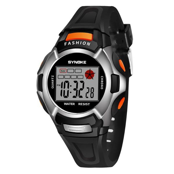 

children boys student girls watch waterproof sports watches led digital date wrist watch kid clock relogio casual saat gift, Blue