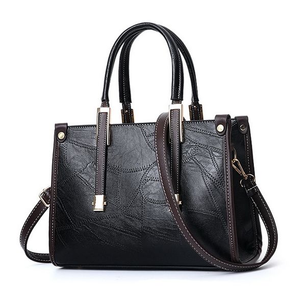 

2019 women fashion solid soft handbags ladies casual zipper shoulder messenger bag