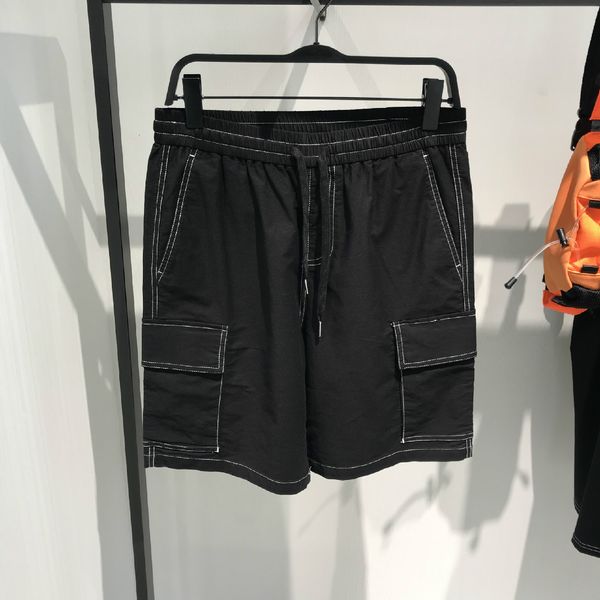 

2020 men's designer ummer new japanese style fashion open-line pocket casual tooling shorts stitching shorts europe and america wholesa, White;black