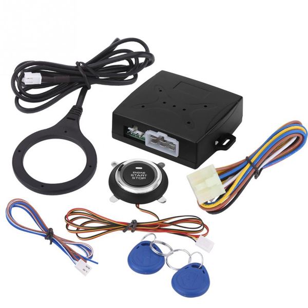 

car alarm engine starline push button start srfid lock ignition switch keyless entry system starter anti-theft system