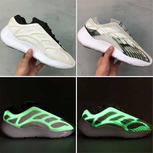 

новый 700 v3 azael mens открытый обуви женская мода дизайнерские светоотражающие 700v3 камень белый кроссовки повседневная обувь