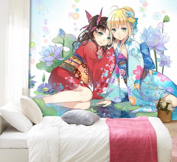 

self-adhesive] 3d fate stay night 878736933 japan anime wall paper mural wall print decal murals