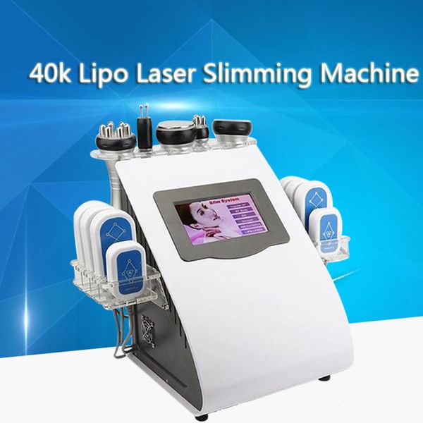 

новое прибытие 6 в 1 lipo лазерная кавитация вакуумная радиочастота для похудения машина для спа-салон использовать тело скульптура dhl бесп