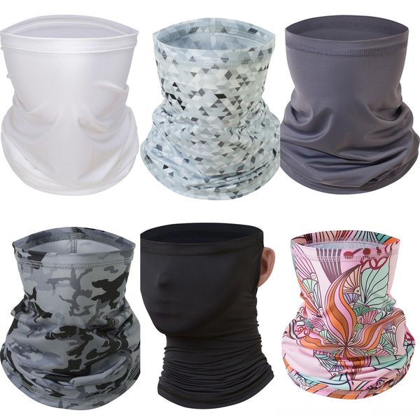 

acs0y versatility seamless head headband fishing tube head scarf cycling face mask bandanas scarf neck gaite bandanna, Black
