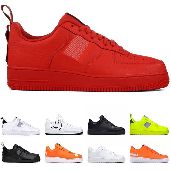 

men women running shoes mens trainers classical triple black white utility red orange mens sports shoes neakers size 5.5-11