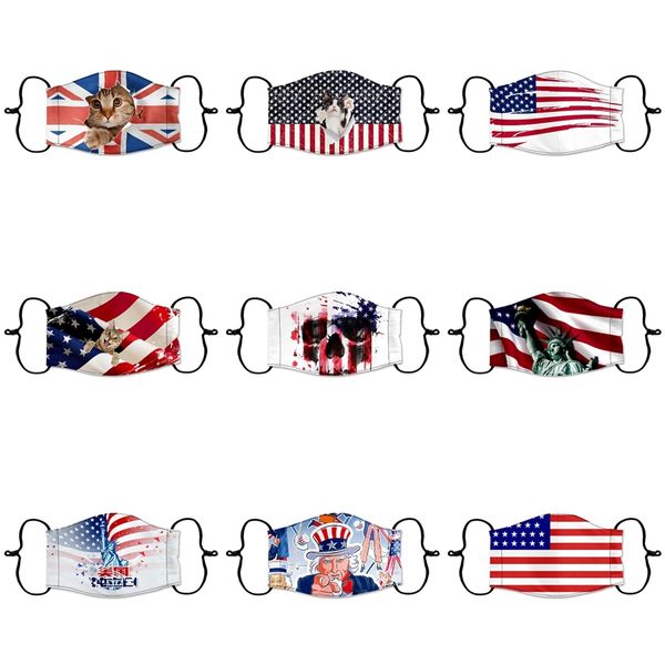 

designer masks reusable protective pm2.5 filter printing mouth mask anti dust face mask windproof mouth-muffle 84 styles damon035 #900