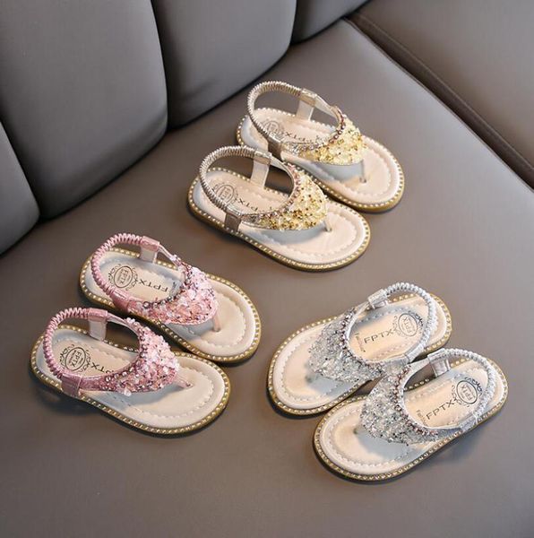 

kids shoes for girls new summer cute princess beach sandals kids sandals rhinestone design sandal girl open toe princess shoes, Black;red