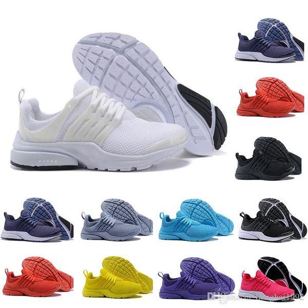 

2019 presto 5 breathe black white yellow red mens shoes sneakers women running shoes men sports shoe walking designer shoes