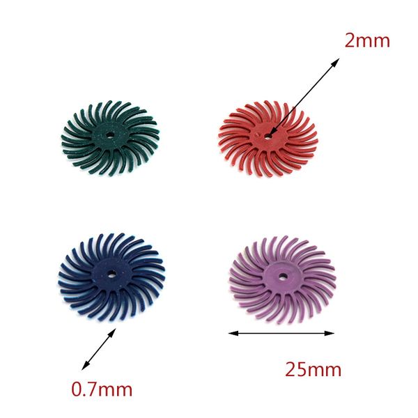 

60pcs accessories radial bristles polishing polishing wheel mixing grit+6pcs mandrel for rotating tools