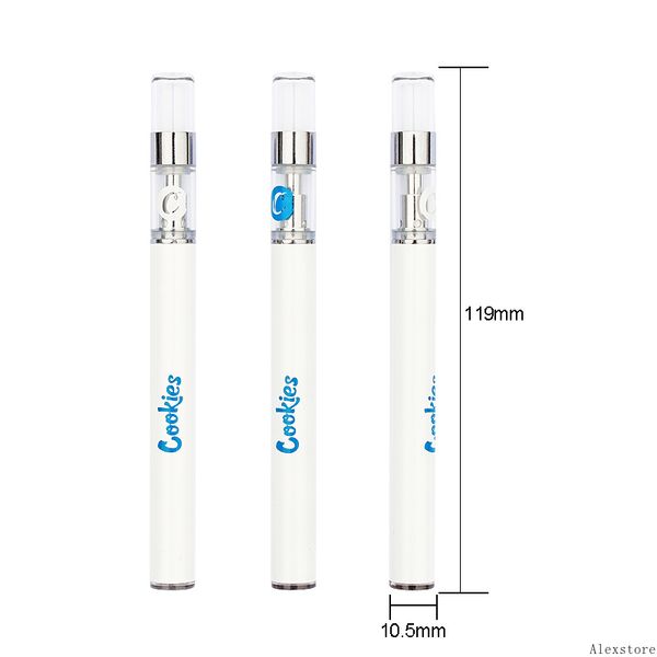 

Печенье Одноразового Vape Pen Starter Kit с 350mAh Аккумулятор 0.5ml стеклянного резервуар керамического Coil густое масло Картриджи Смарт Телега