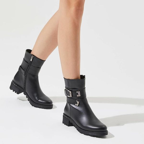 

flo sam85z skin black women boots butigo