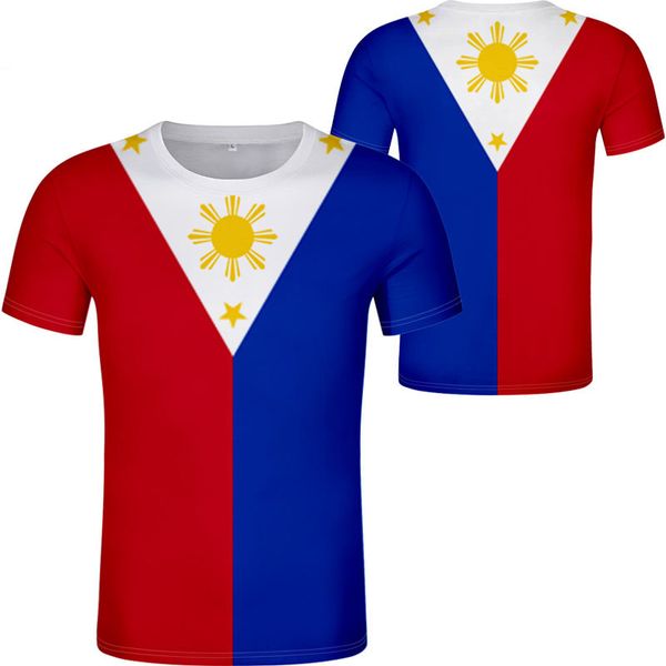 

philippines nation t shirt p custom phl name ph t-shirt male print number pilipinas clothing flag diy text filipino lxkhc, Black