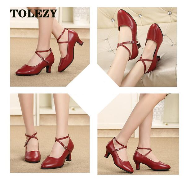 

women's cow leather latin dancing shoes ladies ballroom tango salsa jazz dancing shoes woman practice modern sneaker big eu33-42