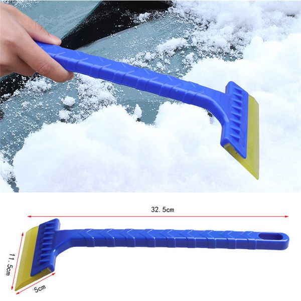 

carprie car scraper 2pcs car vehicle durable snow ice scraper snow brush shovel removal for winter blue hielo raspador jy16