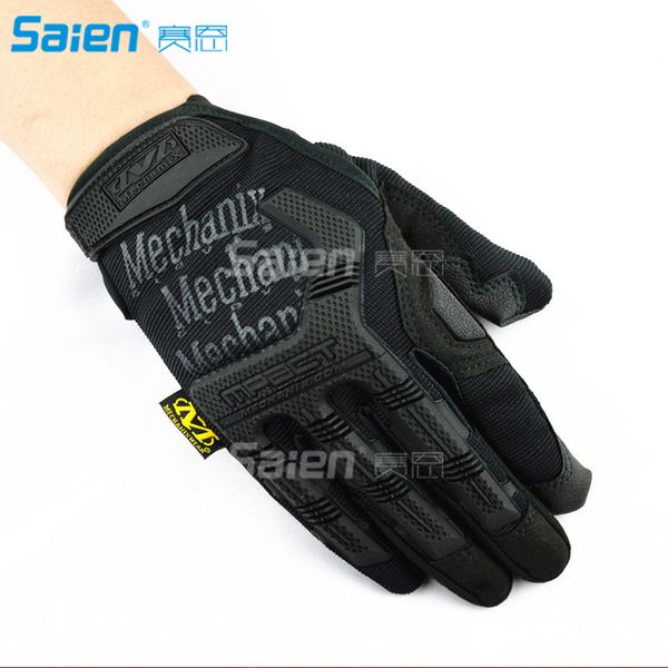 

motorcycle full finger gloves for cycling motorbike atv hunting hiking riding climbing operating work sports gloves, Black