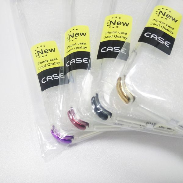 

Soft tpu phone ca e back cover with colorful electroplate corner protector for ip 6 6 plu 7 8 plu x xr x max for am 8 9 plu