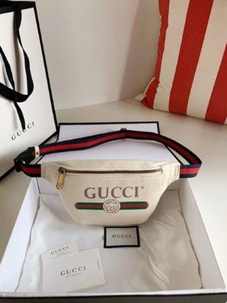 

print small belt bag,vintage prints , the retro-style motif is presented on the front of a belt bag ,designer style luxury men women