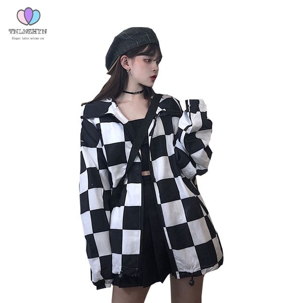 

new sun protection clothing thin summer harajuku bf wind loose hip hop casual wild cardigan couple windbreaker jacket women coat, Tan;black
