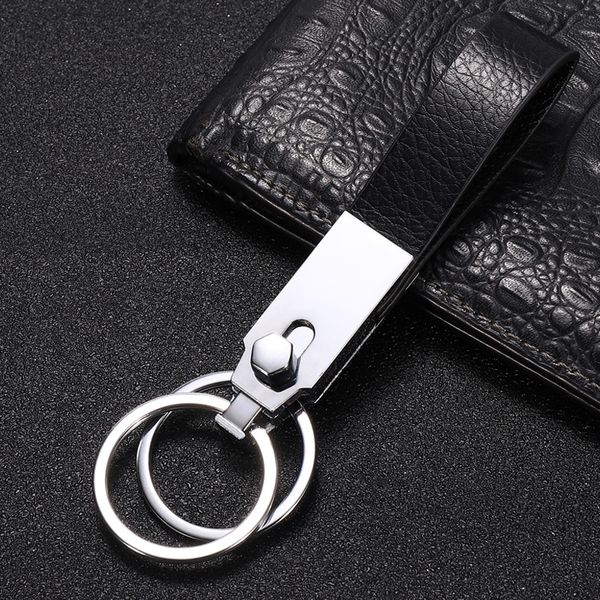 

men's metal practical snap car keychain creative small gift custom gift personalized advertising key chain, Silver