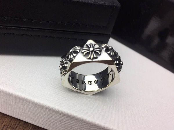 

popular fashion brand ch cross designer rings for lady design mens and women party wedding lovers gift luxury hip hop jewelry, Silver