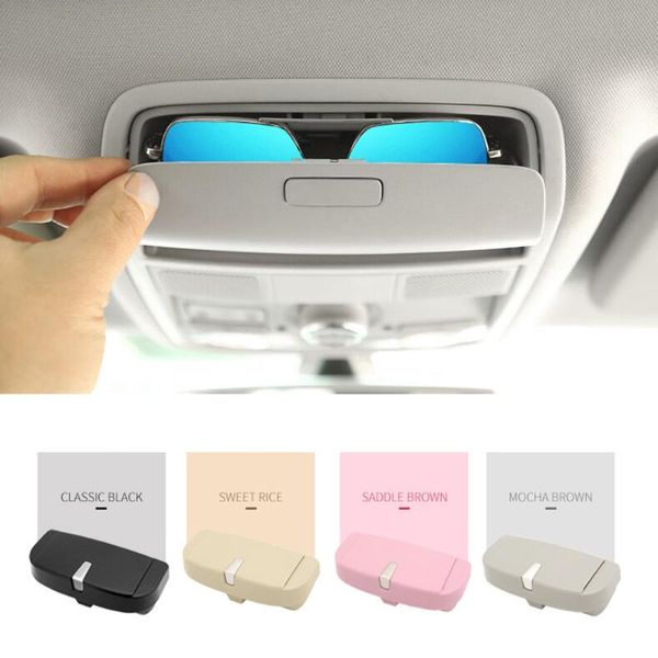 

car sun visor ticket box car sun visor card glasses clip multi-function compartment storage accesories sunglass holder