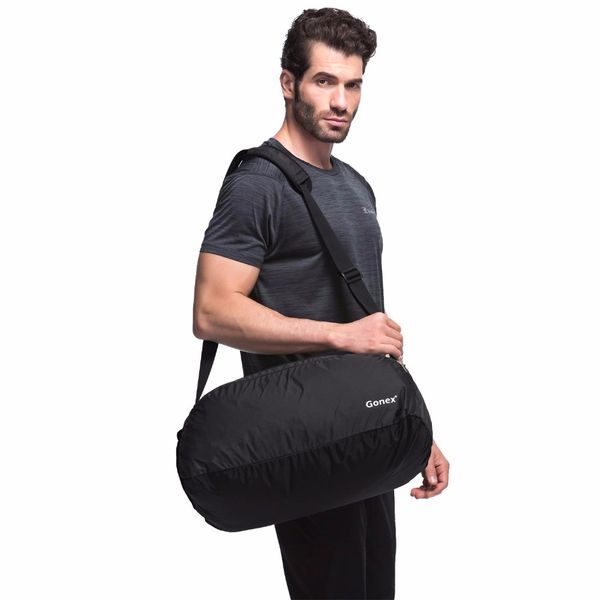 

gonex 38l ultralight packable duffle shoulder bag urban portable daypack for outdoor sports teenager cycling gym short-trip