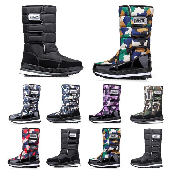 

2020 luxury designer women men boots over the knee thigh high mens snow winter boots waterproof platform booties 36-45 item 12