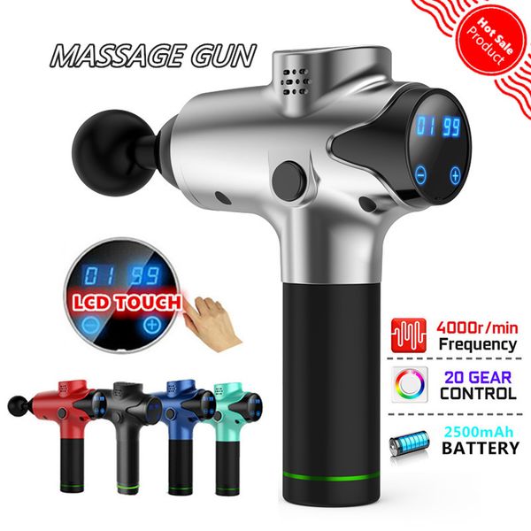 

muscle massage gun deep tissue massager therapy gun exercising relief body shaping massage equipment dropship