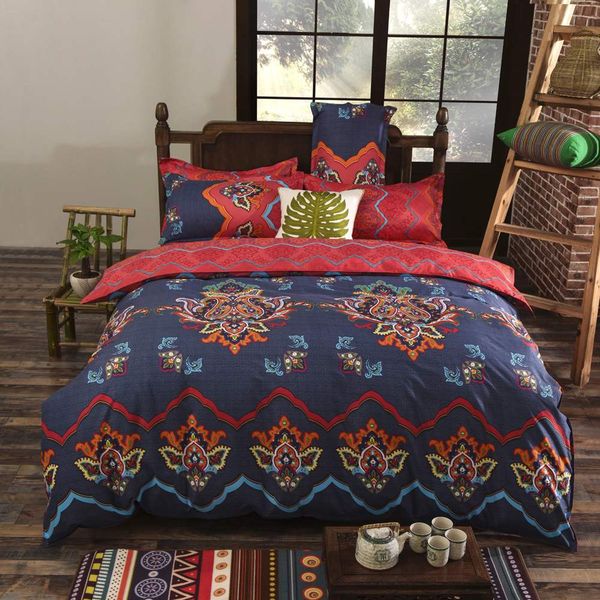 Flower Printing Winter Warm Bedding Sets Comforter Quilt Covers