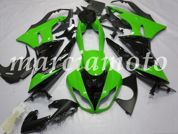 

новая (литье под давлением) abs обтекателя комплекты fit for kawasaki ninja zx-6r 2009 2010 2011 2012 гх-6r 09-12 обтекатели набор зеленый ч