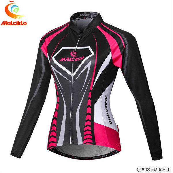 

2020 women long sleeves cycling jersey mtb bicycle clothing ciclismojersey road riding shirt road bike cycling jacket custom, Black;red