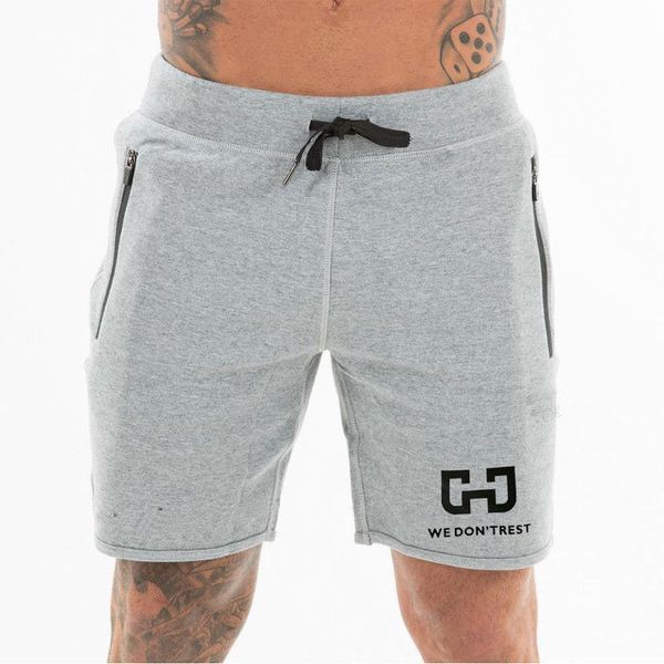 

2019 new style fashion men's cotton short pants causal trousers shorts summer zipper pocket high waist knee length