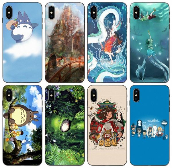 

tongtrade] totoro spirited away ghibli miyazaki case for iphone 11 pro max x xs 8s 7s 6s 5s plus samsung j5 j7 prime pro honor 10i 20i case