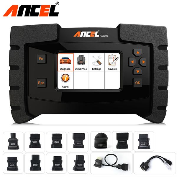

ancel fx6000 obdii full system automotive scanner multi-language sas abs epb airbag oil reset obd2 diagnostic tool update
