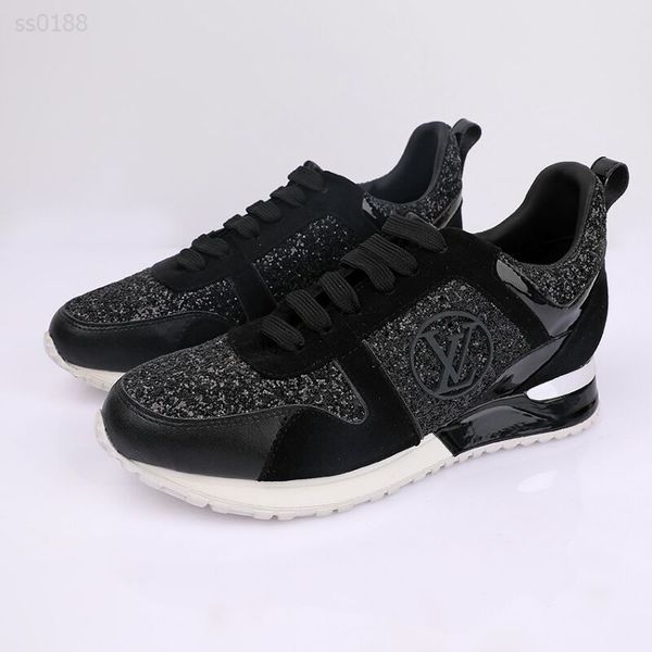 

british style european and american autumn and winter stitching high-grade suede sports women's shoes lace comfortable women's sho, Black