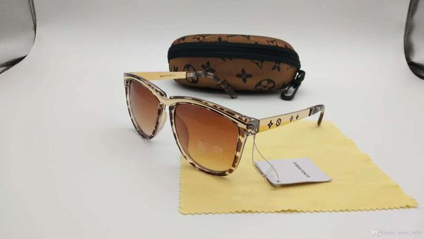 

2019 new vintage gold brown pilot ungla e oculo de ol men luxury de igner un gla e hade new with box, White;black