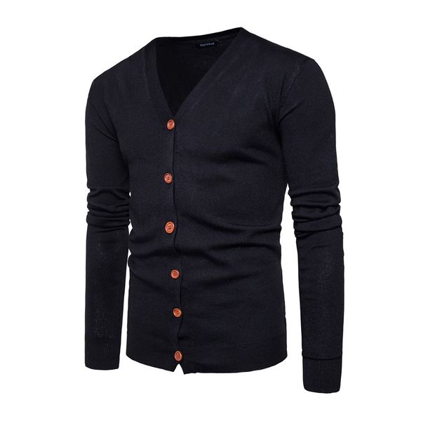

2019 мужчины свитер повседневный кнопка v-образный вырез свитера с длинным рукавом хлопка вязать кардиган slim fit вытащите homme multicolor, White;black