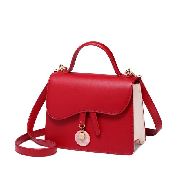 

just star brand pu leather tote purse fashion tassel red women's handbags