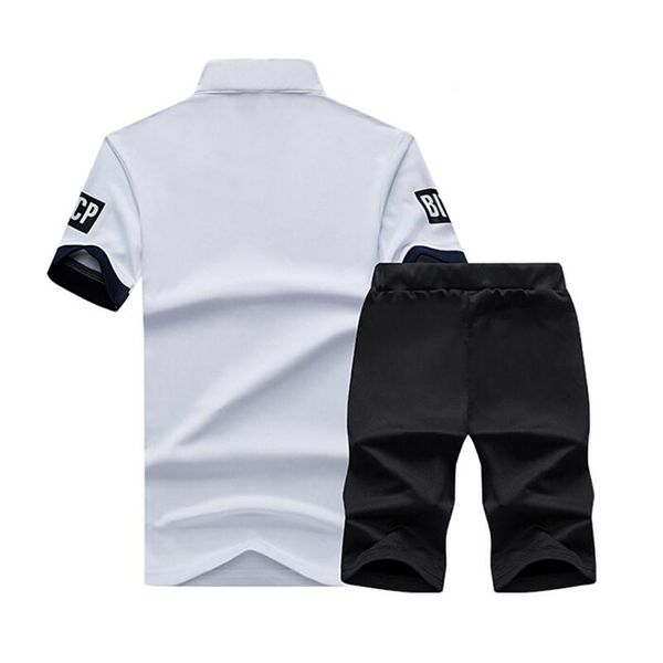 

tracksuit sportswear men shorts summer brand t shirt men letter printed sporting set fashion suit male famous brand men shirt trend, Gray