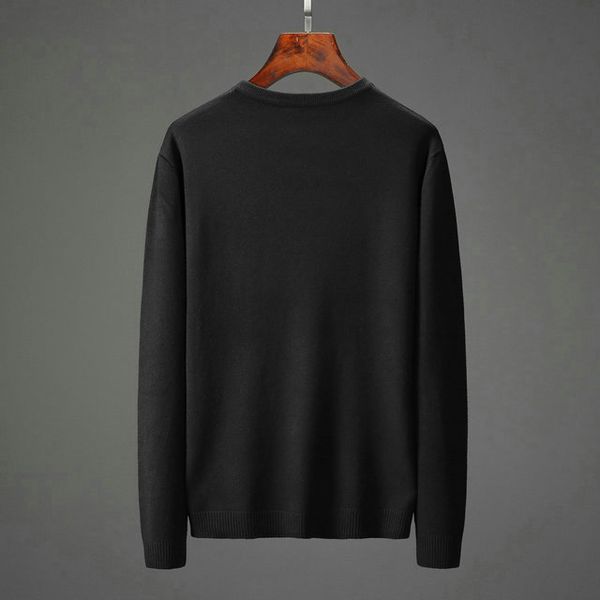 

designer mens sweater new pp europe america comfortable knitwear luxury beaded tide brand skull comfortable casual pullover mens, White;black